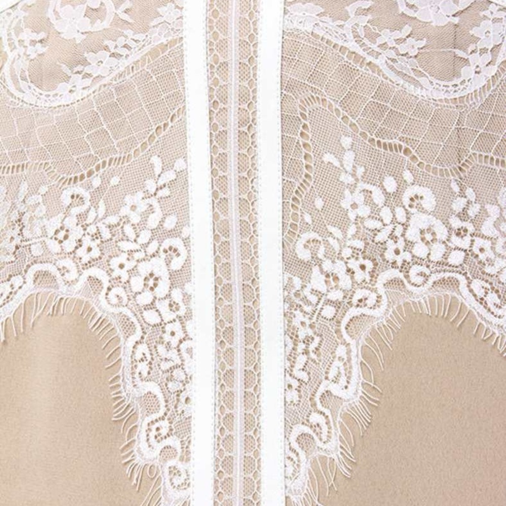 Endless Rose Sheer Lace Mini Dress - White and Cream - Picture 6 of 10